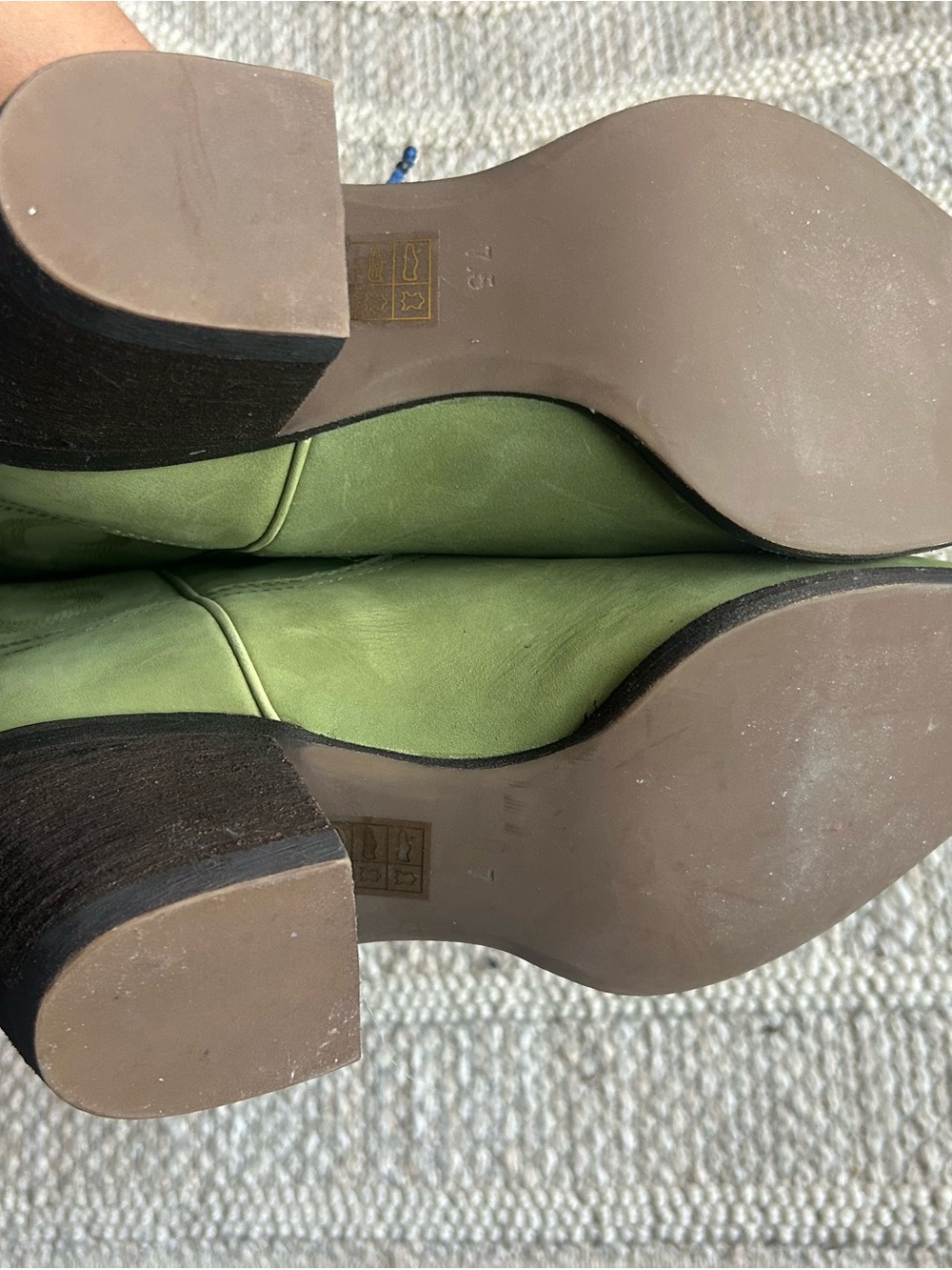 Jeffrey Campbell Olive Green Western Lace-Up Boots - Picture 6 of 6
